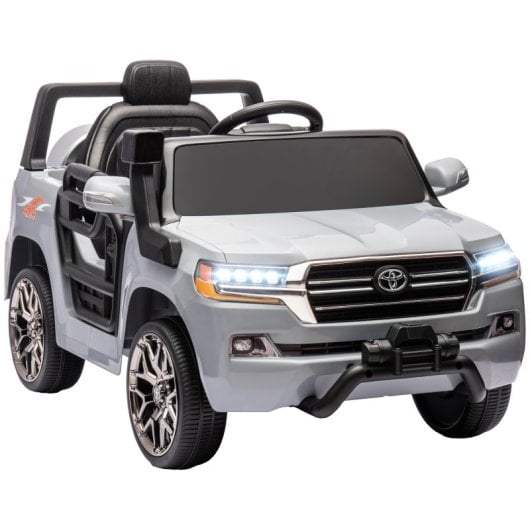 Aiyaplay Toyota Land Cruiser Coche Eléctrico Para Niños De +3 Años Gris