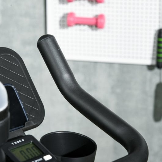 Sportnow Bicicleta Estática Con Volante Inercia 4 Kg Resistencia Ajustable Rojo