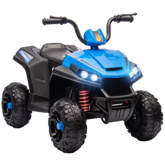 Aiyaplay Quad Eléctrico Para Niños De +3 Años Con Batería 12v Azul