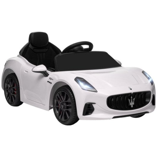 Aiyaplay Maserati Gran Turismo Folgore Coche Eléctrico Para Niños Blanco