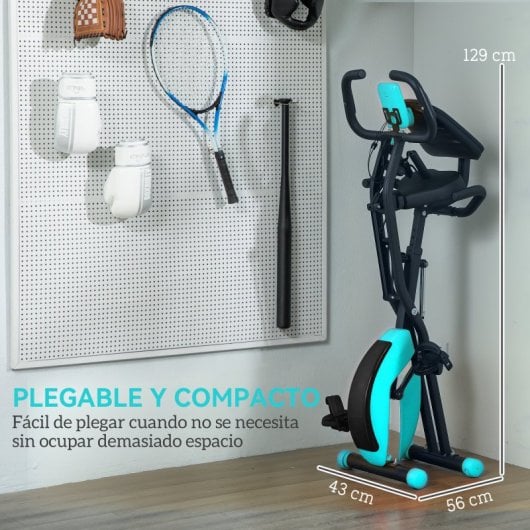 Sportnow Bicicleta Estática Plegable Con Resistencia Magnética De 8 Niveles
