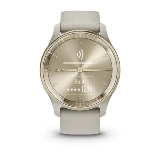 Garmin vívomove Trend Bluetooth GPS NFC 40mm LCD Or Crème-Gris Etanche 5 ATM SpO2 Pulsomètre
