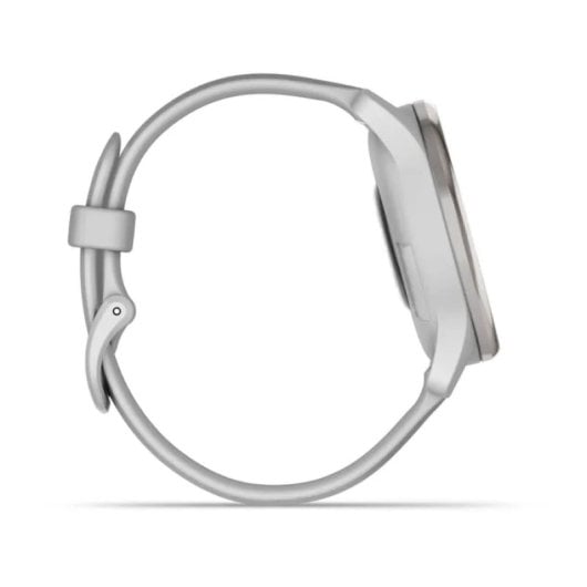 Garmin vívomove Trend Smartwatch Híbrido Bisel Acero Inoxidable Plata y Correa de Silicona Gris