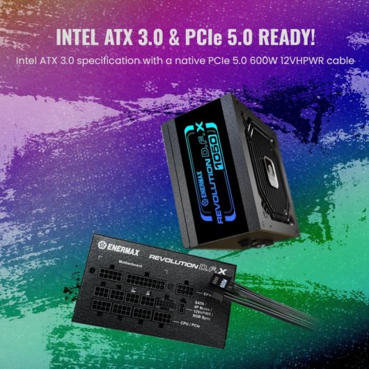 Enermax Revolution DFX ATX 3.0 PCIe 5.0 1050W 80 Plus Gold Modular