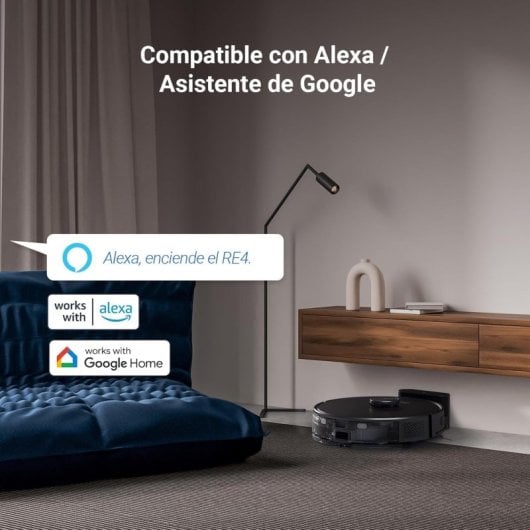 EZVIZ RE4 Robot Aspirador e Limpador de Chão Preto