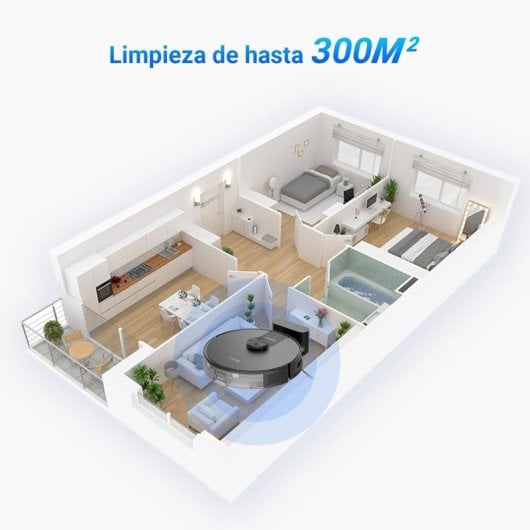 EZVIZ RE4 Robot Aspirador e Limpador de Chão Preto