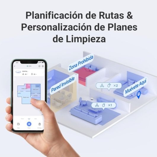 EZVIZ RE4 Plus Robot Aspirador y Fregasuelos con Estación de Vaciado Automático Negro