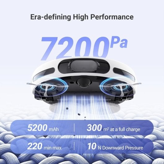 Aspirateur robot laveur EZVIZ RS20 Pro avec station de vidange automatique, blanc