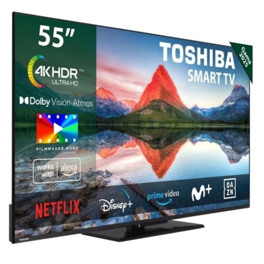 TV Toshiba DLED 55UV3463DG 55" 4K UltraHD 60Hz Smart TV VIDAA HDR10 Dolby Vision
