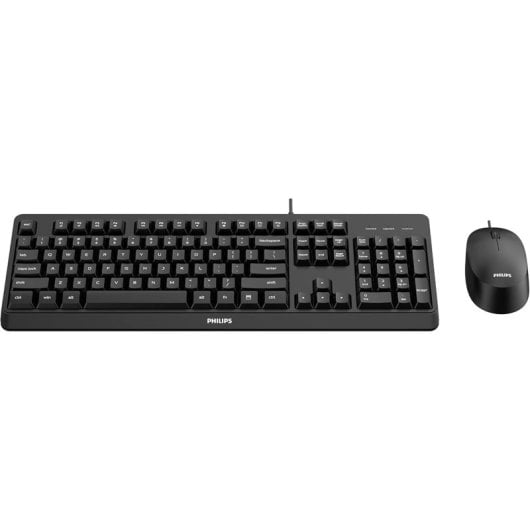 Philips SPT6207BL/16 Combo Teclado y Ratón 1200 DPI USB Negro