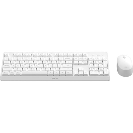 Philips SPT6307WL/16 Combo Teclado y Ratón Inalámbrico 2,4 GHz Teclas de Perfil Bajo Blanco