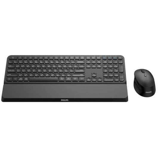 Philips SPT6607B/16 Combo Teclado y Ratón 3200 DPI Inalámbricos Bluetooth Negros