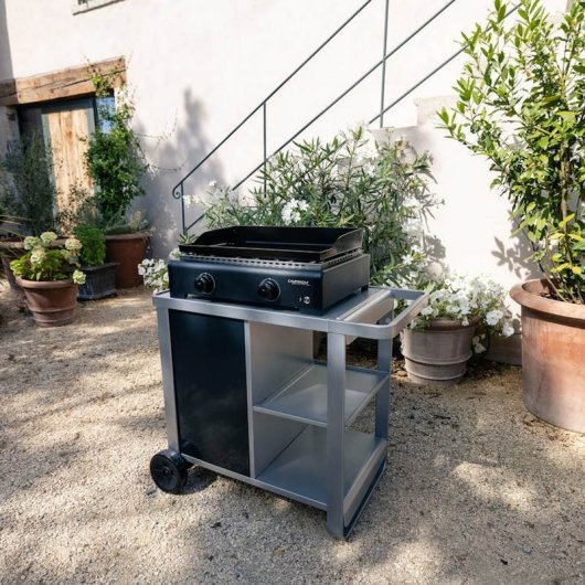 Campingaz Othello 2 Plancha de Gas 2 Quemadores Llama Azul 6kW Negra