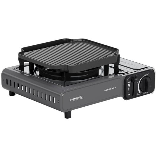 Campingaz Camp'Bistro 3-Brenner-Grill, 2200 W, funktioniert mit CP250-Gaskartusche, schwarz