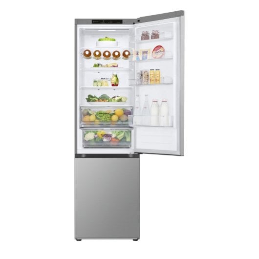 Frigorífico LG Combi No Frost 203 cm 387L D Prata Portas Reversíveis Prime Prata