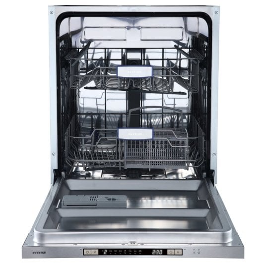 Lavastoviglie Infiniton DIW-BB606 da 12 coperti, classe E, LED, acciaio inossidabile, mezzo carico e tecnologia silenziosa