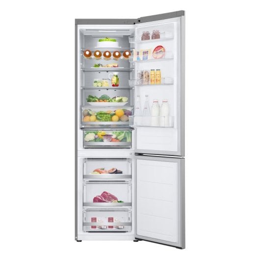 Frigorífico LG Combi 203cm 387L Clase C Prime Silver DoorCooling+ WiFi