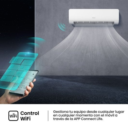 Hisense KC25YR03G Aire Acondicionado Split 1x1 Inverter Con Bomba De Calor 2.236 Frigorías