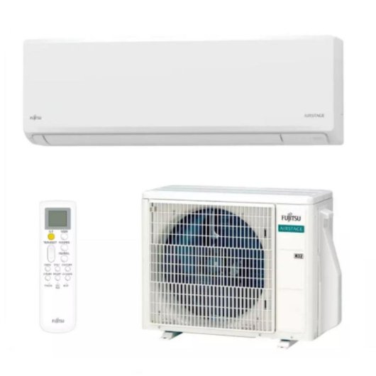 Ar Condicionado Split Fujitsu ASY25-KN 9.000 BTU Inverter Quente e Frio Wi-Fi A++
