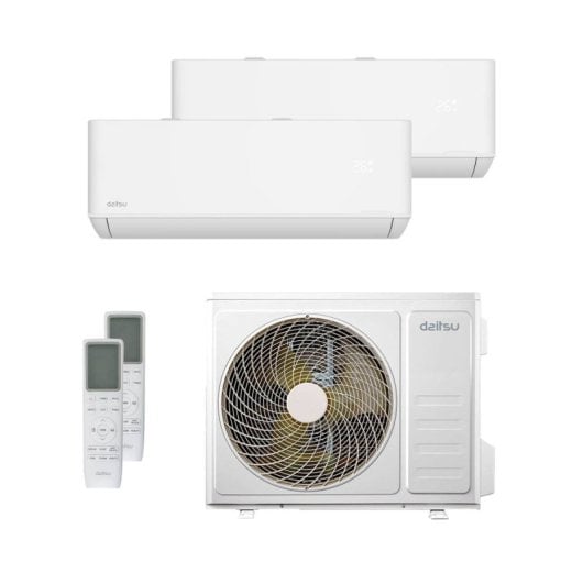 Daitsu DSM-912KDT-4 UE18 Aire Acondicionado Multisplit 2x1 Inverter Con Bomba De Calor 3.010 Frigorías