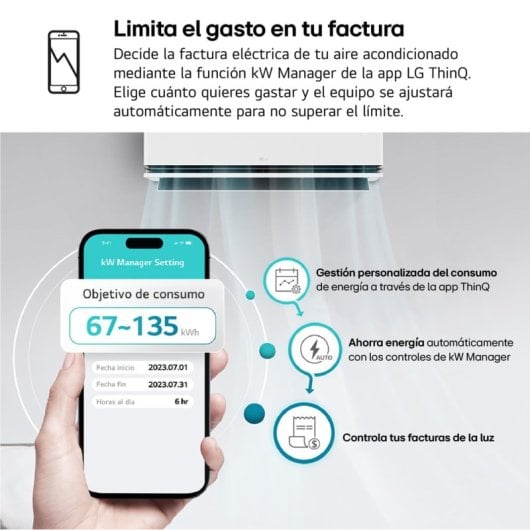 LG MAGNA09MX.SET Aire Acondicionado Split 1x1 Inverter Con Bomba De Calor 2.150 Frigorías