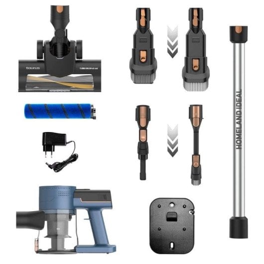 Aspirador sem Fio Taurus Homeland Ideal 150W 40min Filtro HEPA LED 0,5L Acessórios