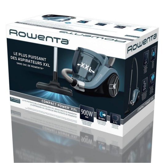Rowenta RO4B20EA Compact Power XXL Aspirador Trineo sin Bolsa 750W Azul