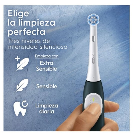 Oral-B IO2 Cepillo Dental Eléctrico Negro con Funda de Viaje