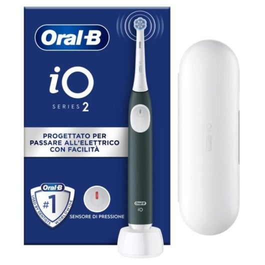 Oral-B IO2 Cepillo Dental Eléctrico Verde con Funda de Viaje