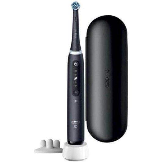 Escova de Dentes Oscilante Rotativo Oral-B iO 5 Preta 5 Modos Sensor Pressao Temporizador Estojo