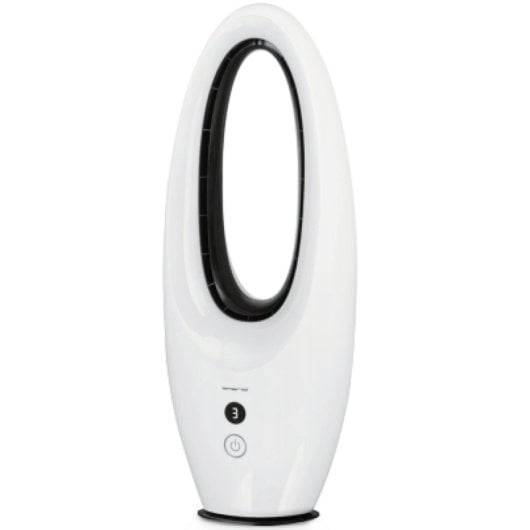Ventilador de torre sem pás Emerio TFN122500 com 3 velocidades, LED, comando à distância, branco