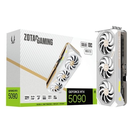 ZOTAC GAMING GeForce RTX 5090 SOLID OC White Edition 32GB GDDR7 Reflex 2 RTX AI DLSS4