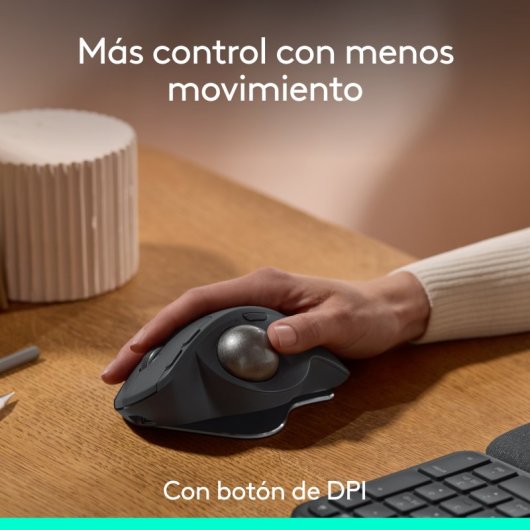 Logitech MX Ergo S Ratón Inalámbrico Bluetooth Trackball 2000 DPI Grafito