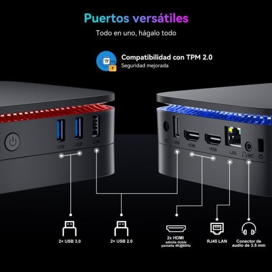 Huidun Mini Pc H30 Intel N150/16GB/512GB SSD Windows 11 Pro