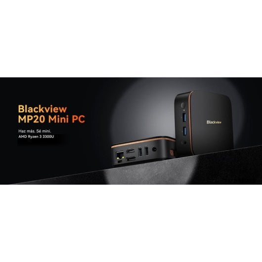 Blackview MP20 Mini PC AMD Ryzen 3 3300U 16GB 512GB SSD Windows 11 Pro, Negro