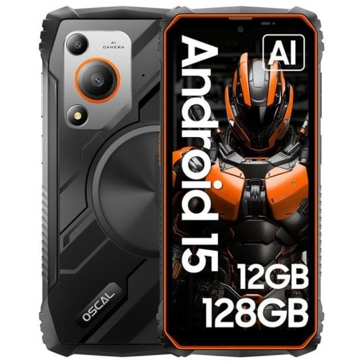 OSCAL Marine 1 Smartphone Robusto 6.56" 4GB/128GB Dual SIM 5100mAh Android 15 Negro