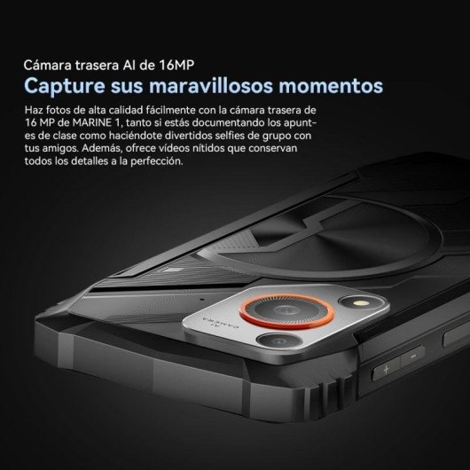 OSCAL Marine 1 4G 128GB 4GB 6.56" Nero Certificazione MIL-STD-810H