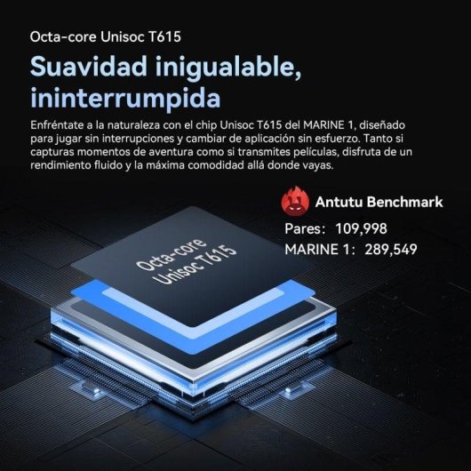 OSCAL Marine 1 4G 128GB 4GB 6.56" Nero Certificazione MIL-STD-810H