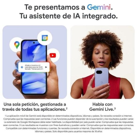 Google Pixel 9a Smartphone 6.3" 8GB/256GB Dual SIM 5G 5100mAh Lila