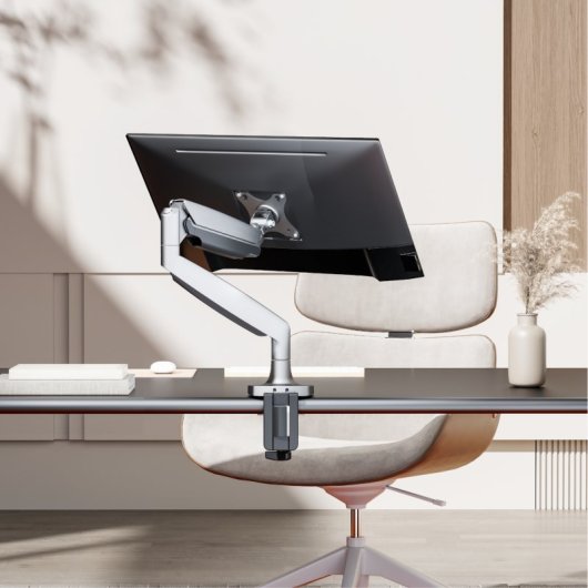 Ewent EW1527 Soporte para Monitor Individual hasta 49" VESA 100x100 Máx. 20Kg Plata