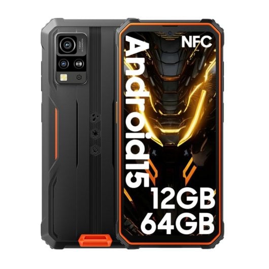 Blackview BV4800 SE Smartphone Robusto 6.56" 4GB/64GB Dual SIM NFC 5100mAh Android 15 Naranja