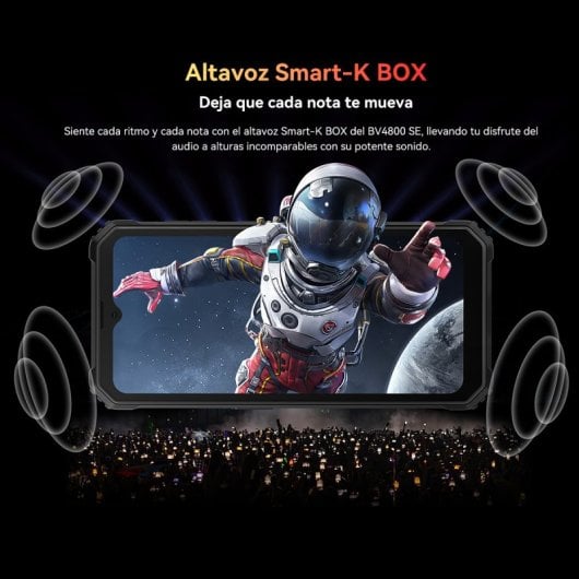 Blackview BV4800 SE Smartphone Robusto 6.56" 4GB/64GB Dual SIM NFC 5100mAh Android 15 Naranja