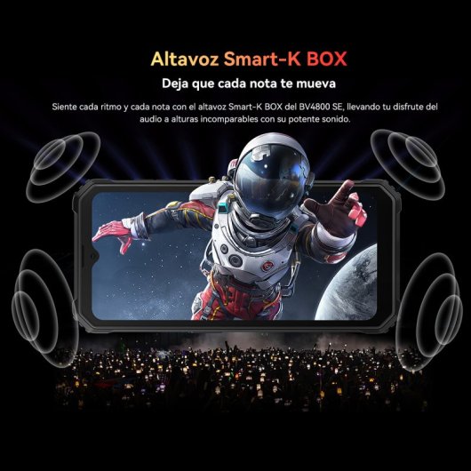 Blackview BV4800 SE Smartphone Robusto 6.56" 4GB/64GB Dual SIM NFC 5100mAh Android 15 Negro