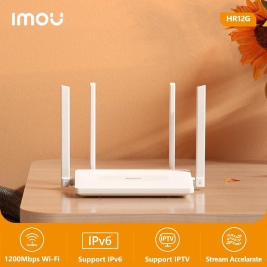 Imou HR12G Router WiFi Doble Banda AC1200 Gigabit