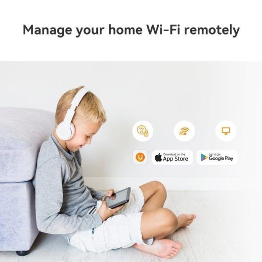 Router Imou HX21 WiFi 6 AX3000 Dupla Banda Mesh Gigabit OFDMA