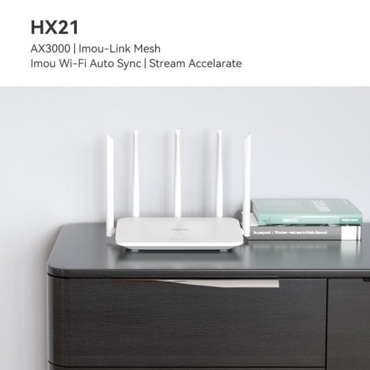 Imou HX21 Router WiFi 6 Mesh Doble Banda AX3000 Gigabit OFDMA