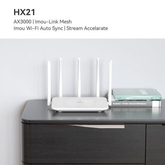 Router Imou HX21 WiFi 6 AX3000 Dupla Banda Mesh Gigabit OFDMA