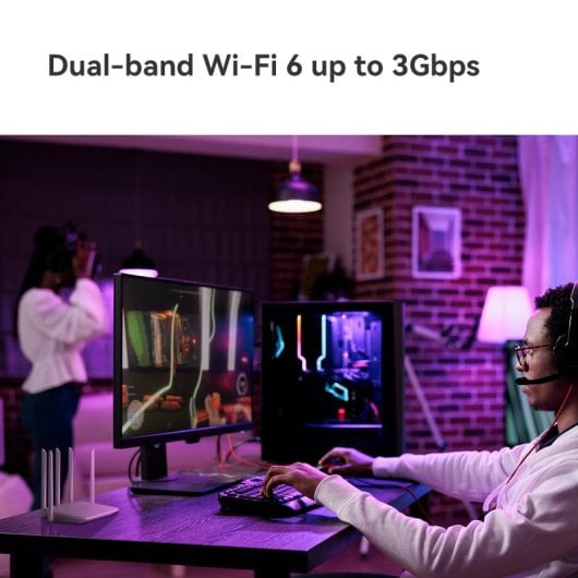 Imou HX21 Router WiFi 6 Mesh Doble Banda AX3000 Gigabit OFDMA