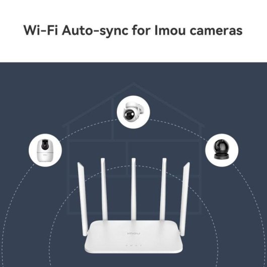 Router Imou HX21 WiFi 6 AX3000 Dupla Banda Mesh Gigabit OFDMA