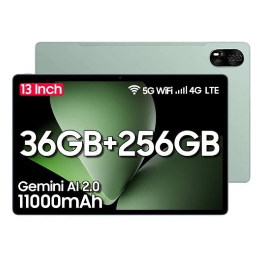 Blackview Mega 8 4G 13" FHD+ IPS 12GB/256GB 11.000mAh 18W Android 15 Verde